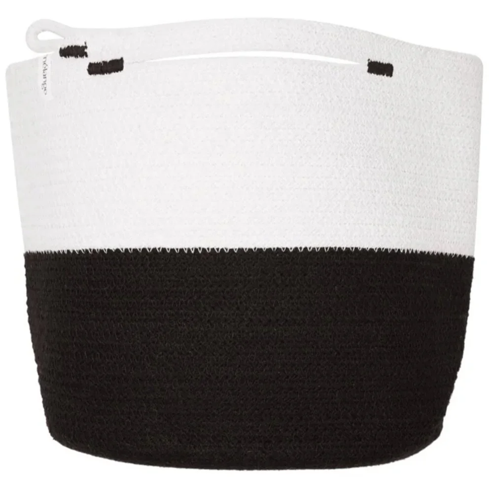 NEW Mia Mélange Foldable Braided cotton yarn rope Handmade Basket Texture Bin